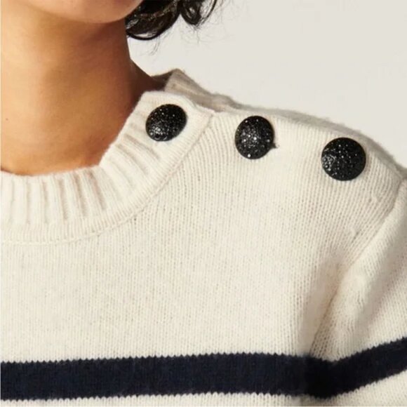 ba&sh ‘Sean’ Striped Sweater – Navy & White (NWT) - Picture 2 of 7